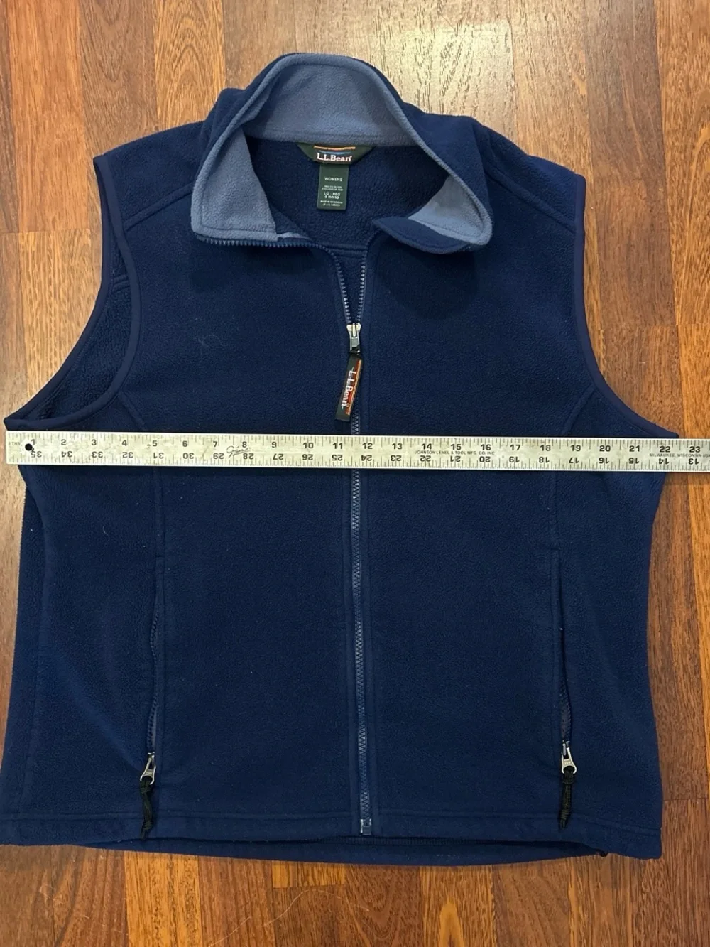 L.L. Bean Fleece Vest Navy Blue Women’s Size Large
